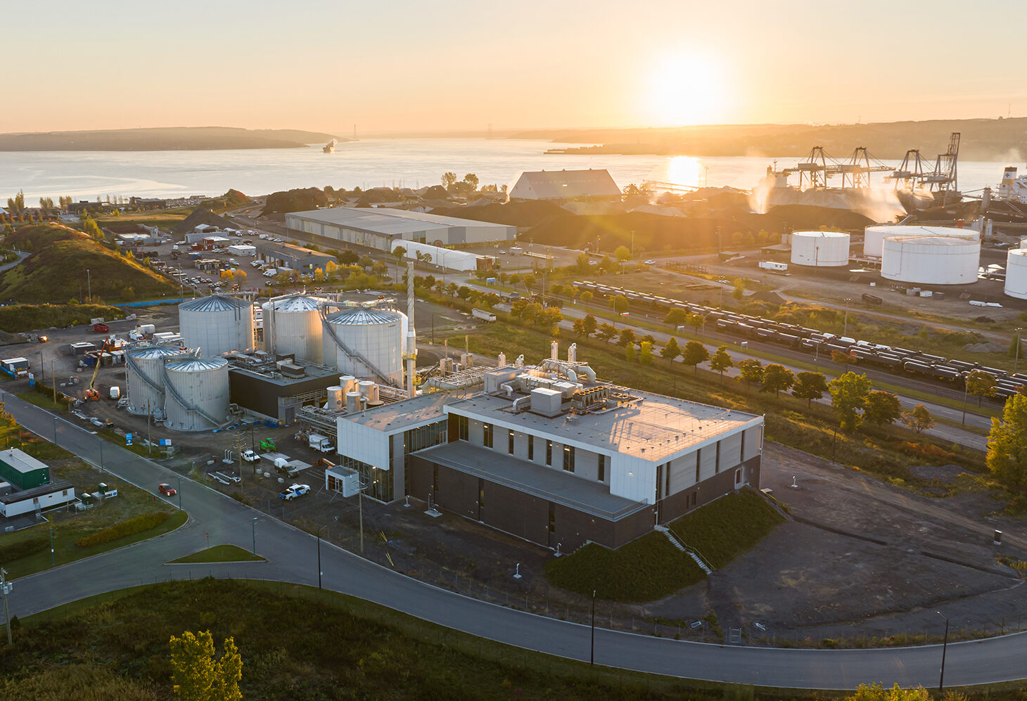 Centre de biométhanisation de la matière organique